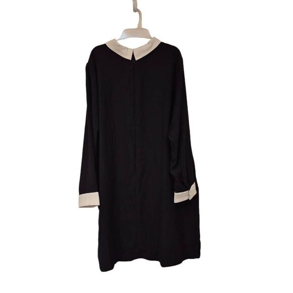 Victoria Beckham for Target Women's Black Polyester White Collared Bunny Dress - Picture 7 of 12